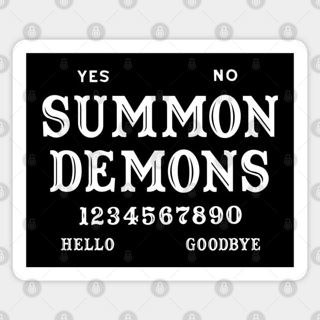 Ouija Board Summon Demons Sticker by ShirtFace